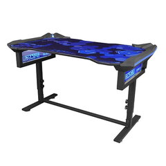 Игровой стол E-Blue EGT004, черный/синий цена и информация | Компьютерные, письменные столы | hansapost.ee