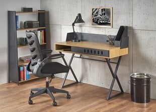 Письменный стол Halmar B43, коричневый / черный цена и информация | Компьютерные, письменные столы | hansapost.ee