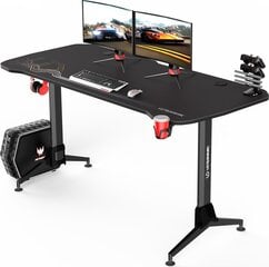 Mängurilaud Ultradesk Grand Black, must/värviline цена и информация | Компьютерные, письменные столы | hansapost.ee