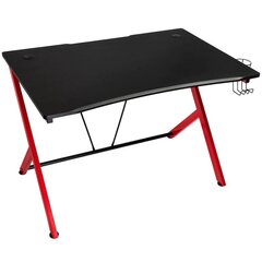 Игровой стол Nitro Concepts D12, черный/красный цена и информация | Компьютерные, письменные столы | hansapost.ee