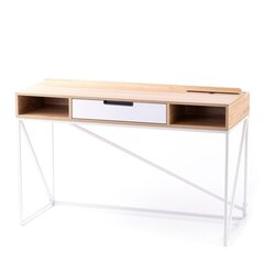 Homede Odel письменный стол, светло-коричневый/белый цена и информация | Компьютерные, письменные столы | hansapost.ee