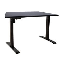 Письменный стол Ergo, с 1 мотором, 140x80 см, чёрный цвет цена и информация | Компьютерные, письменные столы | hansapost.ee