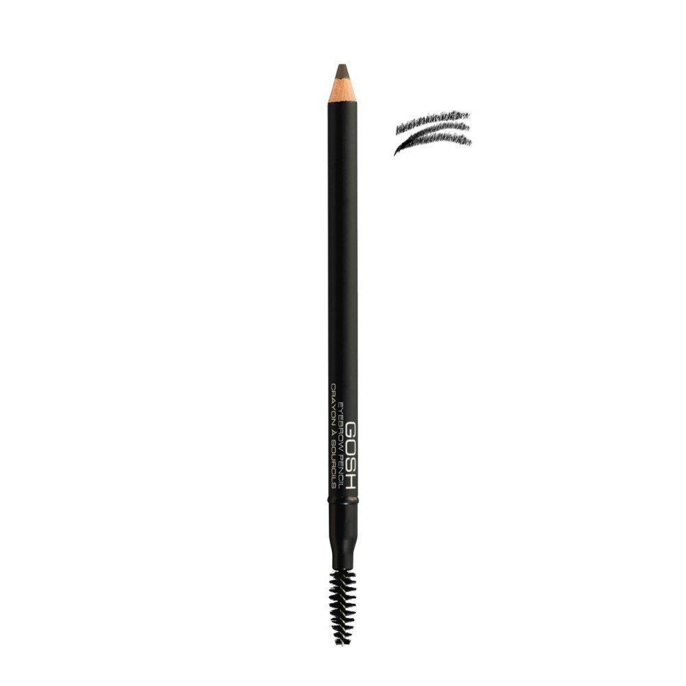 Pintsliga kulmupliiats Gosh Eyebrow Pencil 6 g цена и информация | Kulmupliiatsid, -puudrid ja -värvid | hansapost.ee