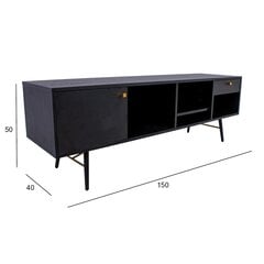 TV laud LUXEMBOURG 150x40xH50cm, must / vask price and information | Television bases | hansapost.ee