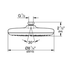 Grohe Tempesta 210 хромированная дождевая головка 26409000 цена и информация |  Аксессуары для душа, смесителей | hansapost.ee