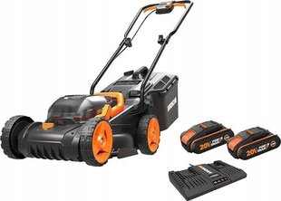 Беспроводная газонокосилка Worx 2x20V 4Ah Worx (WG743E) цена и информация | Газонокосилки | hansapost.ee