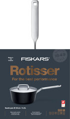 Fiskars глубокая сковорода с крышкой Rotisser, 24 см цена и информация | Кастрюли, скороварки | hansapost.ee