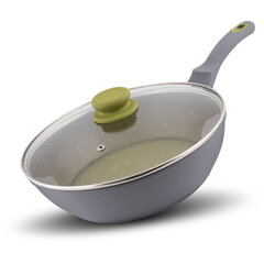 Lamart сковорода с крышкой Olive, 28 см цена и информация | Cковородки | hansapost.ee