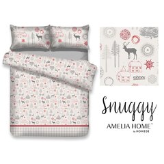 Jõuluvoodipesu komplekt AmeliaHome Snuggy Lappi 155x220 cm + 80x80 cm, 2-osaline hind ja info | Voodipesukomplektid | hansapost.ee