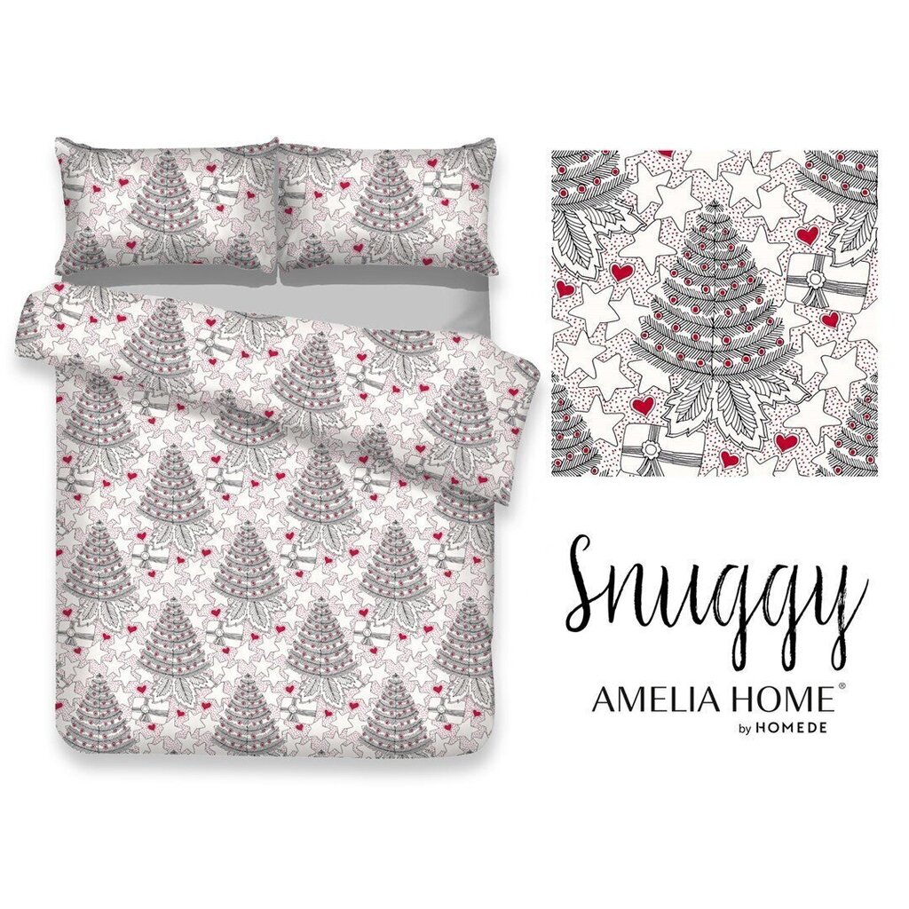 Voodipesukomplekt AmeliaHome Snuggy Merry 135x200, 2-osaline hind ja info | Voodipesukomplektid | hansapost.ee