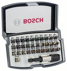 Kruvikeeraja otsikute komplekt Bosch 1/4“, 32 tk цена и информация | Механические инструменты | hansapost.ee