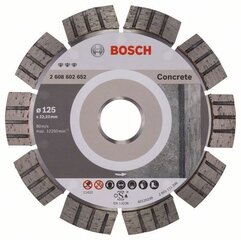 Teemantkett Bosch Best for Concrete 125x22x2,3mm цена и информация | Механические инструменты | hansapost.ee