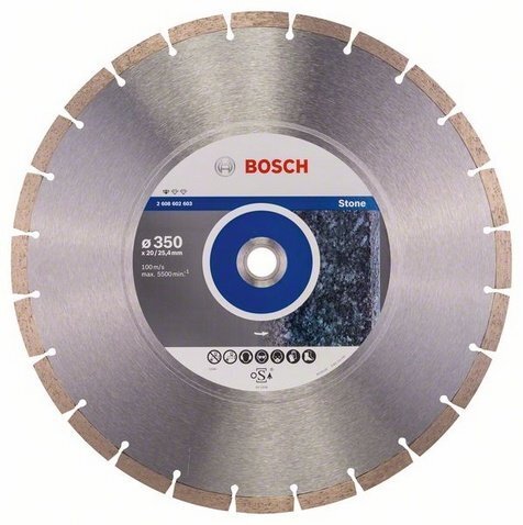 Teemantketas Bosch Standard for Stone 350 x 25,4mm цена и информация | Käsitööriistad | hansapost.ee