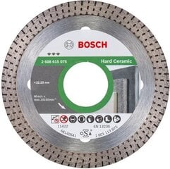 Teemantketas Bosch Best for Hard Ceramic 125x22,23 mm hind ja info | Käsitööriistad | hansapost.ee