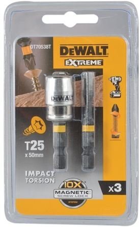 Otsikute komplekt DeWalt 2xT25/50mm - DT70538T цена и информация | Käsitööriistad | hansapost.ee