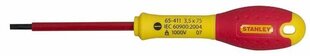 Отвертка Stanley 0-65-412 Fat Max Изолированная шлицевая 4X100Mm - красный и желтый цена и информация | Механические инструменты | hansapost.ee