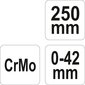 Morse'a survetangid Yato 250mm (YT-2473) цена и информация | Käsitööriistad | hansapost.ee