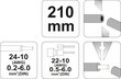 Multifunktsionaalne isolatsioonieemaldaja Yato 210mm 0,5-6.0mm (YT-2278) hind ja info | Käsitööriistad | hansapost.ee
