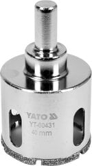 Teemantpuurkroon Yato Ø 40 mm (YT-60431) hind ja info | Käsitööriistad | hansapost.ee