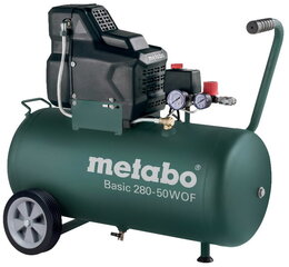 Õlivaba kompressor Basic 280-50 W OF, Metabo hind ja info | Käsitööriistad | hansapost.ee