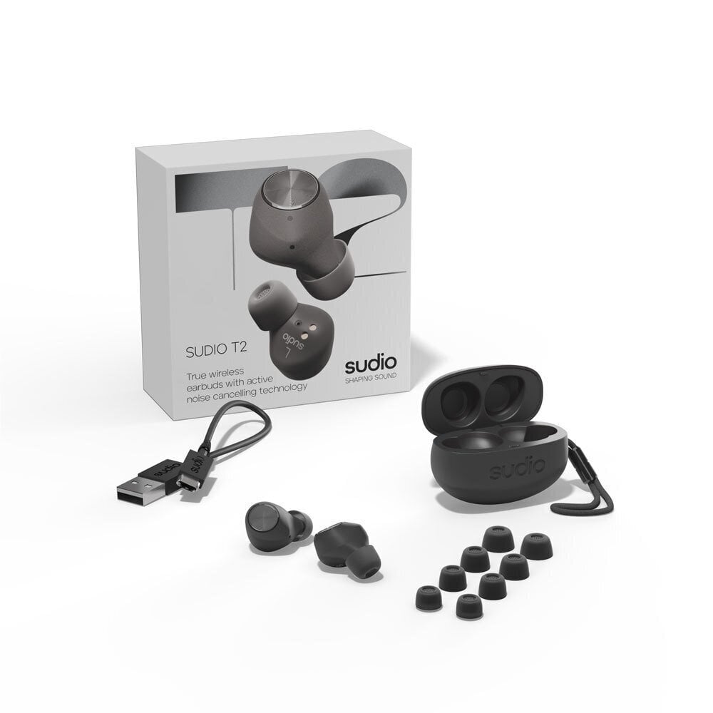 Sudio T2 ANC True Wireless Black hind ja info | Kõrvaklapid | hansapost.ee