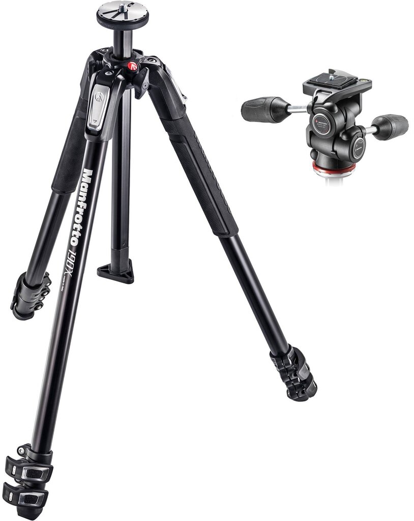 Manfrotto statiivikomplekt MK190X3-3W1 price and information | Fotoaparaatide statiivid | hansapost.ee