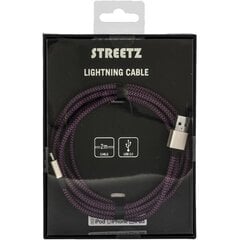 Streetz IPLH-240, USB-A/Lightning, 2 m hind ja info | Mobiiltelefonide kaablid | hansapost.ee