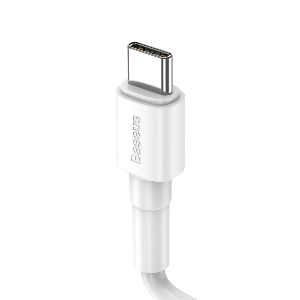 Laadimisjuhe Baseus Mini USB to Type-C 3A 1m valge CATSW-02 hind ja info | Mobiiltelefonide kaablid | hansapost.ee