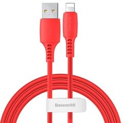 Кабель Baseus USB/Lightning 2.4A 1.2 м, красный (CALDC-09) цена и информация | Кабели для телефонов | hansapost.ee