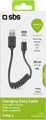 Kaabel SBS USB-A - USB-C (0,5 m) hind ja info | Mobiiltelefonide kaablid | hansapost.ee