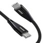 Choetech USB Type C – USB Type C toitekaabel 60W 2m must (XCC-1004-BK) цена и информация | Mobiiltelefonide kaablid | hansapost.ee