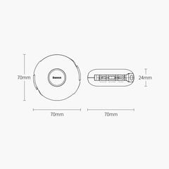 Магнитный USB-кабель Baseus Zinc 3in1 USB-C/Lightning/Micro 20Вт, 1 м (белый) цена и информация | Кабели для телефонов | hansapost.ee