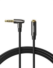 UGREEN AV188 mini jack 3.5mm AUX elbow cable, 2m (black) цена и информация | Кабели для телефонов | hansapost.ee