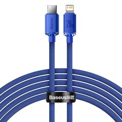 Кабель Baseus Crystal USB-C на Lightning, 20 Вт, PD, 2 м (синий) цена и информация | Кабели для телефонов | hansapost.ee