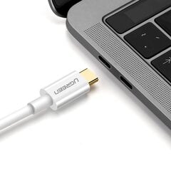 Ugreen unidirectional USB Type C to Display Port 4K 1.5m adapter cable white (MM139) цена и информация | Кабели для телефонов | hansapost.ee