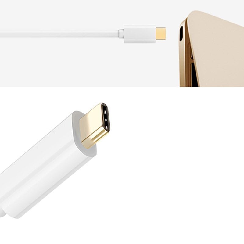 Ugreen USB Type C (mees) – HDMI (emane) adapter valge (40273) hind ja info | Mobiiltelefonide kaablid | hansapost.ee