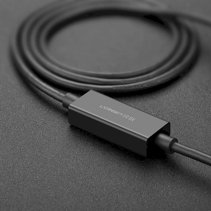 Ugreen Active Kick USB 3.2 Gen 1 pikenduskaabel (USB 3.0, USB 3.1 Gen 1) 10 m must (US175) цена и информация | USB adapterid ja jagajad | hansapost.ee