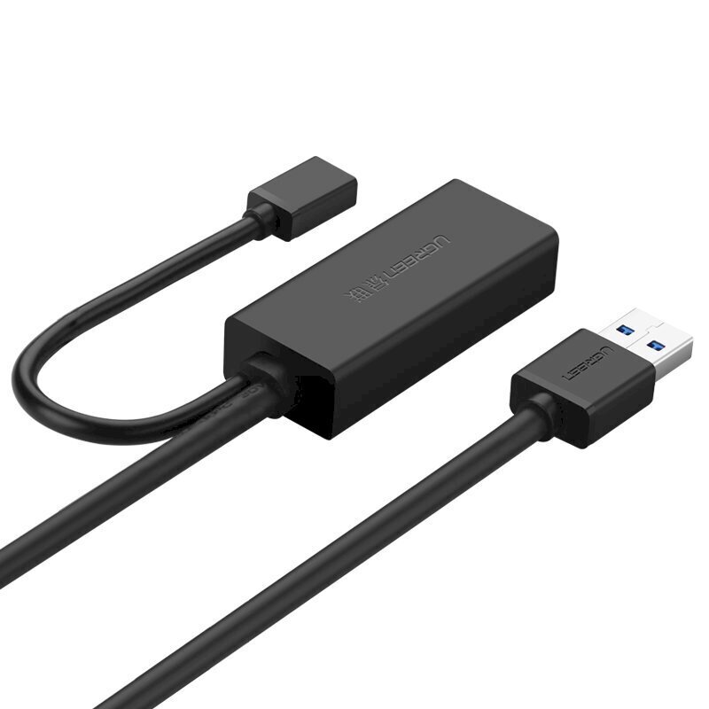 Ugreen Active Kick USB 3.2 Gen 1 pikenduskaabel (USB 3.0, USB 3.1 Gen 1) 10 m must (US175) цена и информация | USB adapterid ja jagajad | hansapost.ee