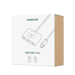 Ugreen multifunctional USB HUB Type c - 4 x USB 3.0 1m white (CR113) цена и информация | Borofone 43757-uniw | hansapost.ee