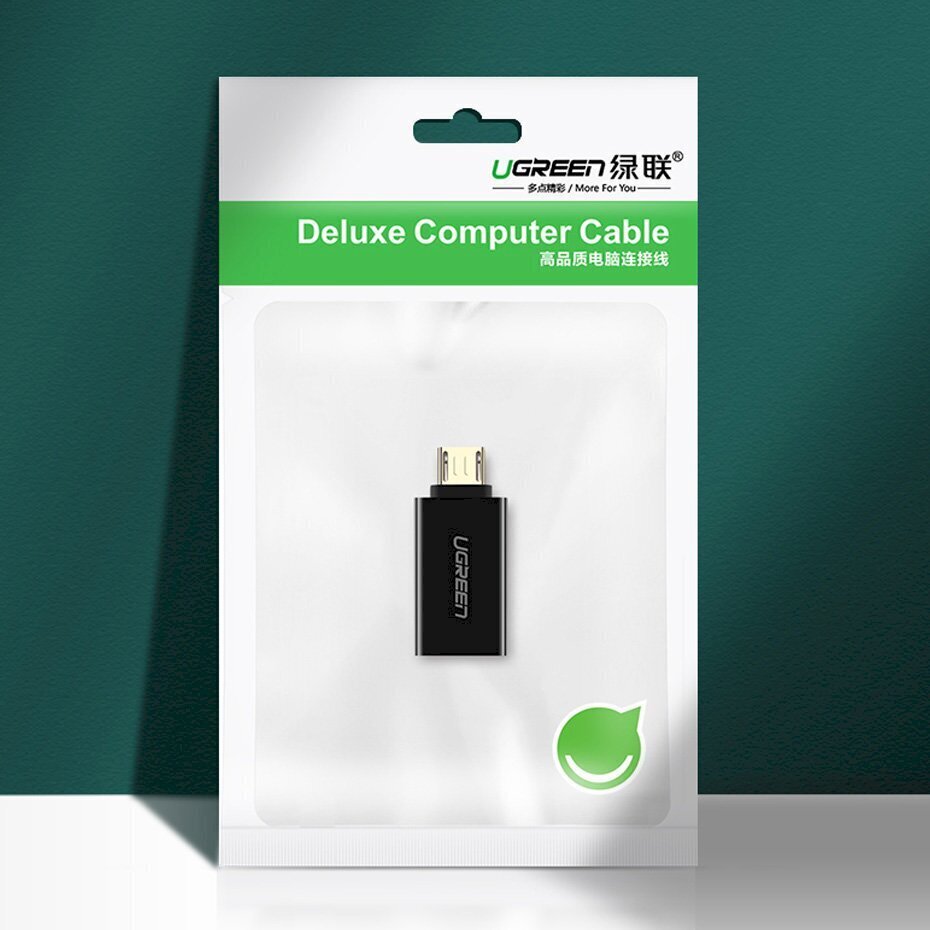 Ugreen mikro-USB – USB 2.0 OTG-adapter, valge (US195) hind ja info | Mobiiltelefonide kaablid | hansapost.ee