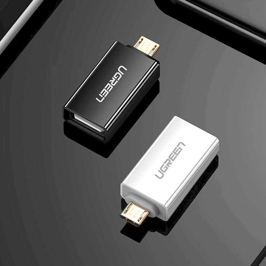 Ugreen mikro-USB – USB 2.0 OTG-adapter, valge (US195) hind ja info | Mobiiltelefonide kaablid | hansapost.ee