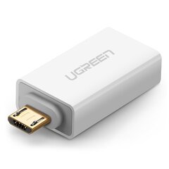 Ugreen mikro-USB – USB 2.0 OTG-adapter, valge (US195) hind ja info | Mobiiltelefonide kaablid | hansapost.ee