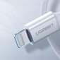 Ugreen MFi USB Type C – Lightning kaabel 3A 2m valge (US171) hind ja info | Mobiiltelefonide kaablid | hansapost.ee