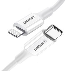 Ugreen MFi USB Type C - Lightning cable 3A 2m white (US171) цена и информация | Кабели для телефонов | hansapost.ee