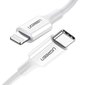 Ugreen USB Type C – Lightning kaabel 3A 0,25m valge (US171) hind ja info | Mobiiltelefonide kaablid | hansapost.ee