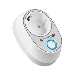 Kruger & Matz KM2200 smart WI FI socket plug / Google home / Alexa White hind ja info | Pistikupesad ja lülitid | hansapost.ee