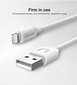Usams U-TURN Universal Silicone Apple Lightning (MD818ZM/A) USB Data & Charger Cable 1m White цена и информация | Mobiiltelefonide kaablid | hansapost.ee