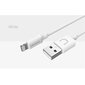 Usams U-TURN Universal Silicone Apple Lightning (MD818ZM/A) USB Data & Charger Cable 1m White цена и информация | Mobiiltelefonide kaablid | hansapost.ee