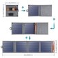 Choetechi kokkupandav reisi päikeseenergia päikeseenergia laadija 14 W USB 5 V / 2,4 A päikesepaneeli hall (SC004) цена и информация | Akupangad | hansapost.ee