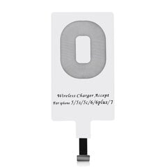 Choietech Adapter juhtmeevabaks laadimiseks Choietech Qi Lightning Induction Insert, valge hind ja info | Laadijad mobiiltelefonidele | hansapost.ee